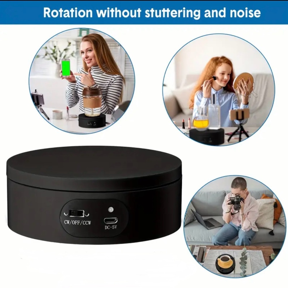 Black Rotating Display Stand NIB - Picture 2 of 6